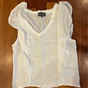 Michael Stars Cream Textured Top